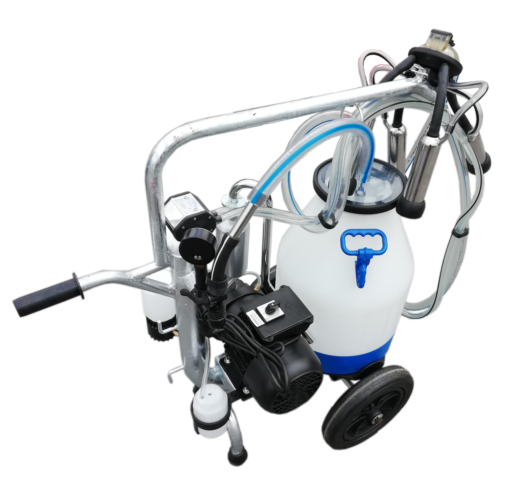 Quel matériel de traite choisir à Rennes selon la taille de l’atelier ? - Chariot de traite Universel galvanisé 30L 230V 0