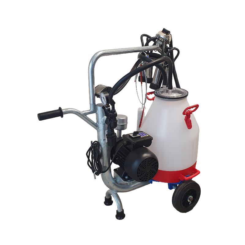Quel matériel de traite choisir à Tours selon la taille de l’atelier ? - Chariot de traite mobile pour vache avec pompe sèche et pot en plastique - Universel