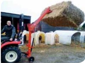 Chargeur de balles 400Kg pour micro tracteur Vert service – Image 2