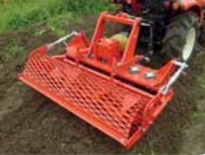 Herse rotative 90/100 Vert Service pour micro tracteur, profondeur de labour 15cm