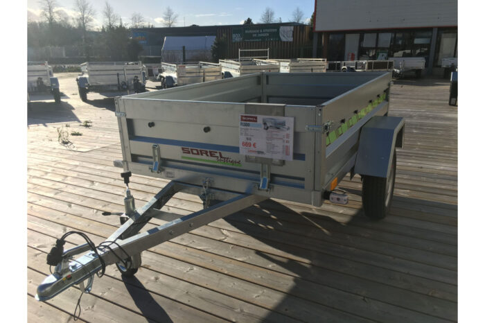 Remorque Nordika N262 - PTAC 500 (263 x 145) - Capacité 210 kg – Image 5