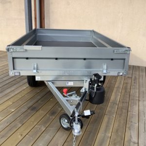 Remorque benne Lider 39560 avec 2 essieux et caisse basculante