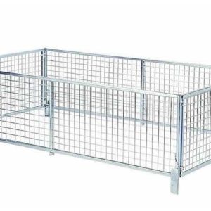 Rehausses grillagées 70cm en acier galvanisé pour remorque Lider ROBUST