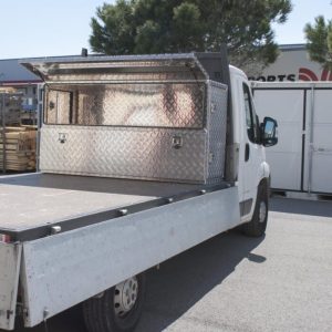 Coffre aluminium 4 ouvertures 1300L Dim. 1 880 x 700 x 1 005 mm
