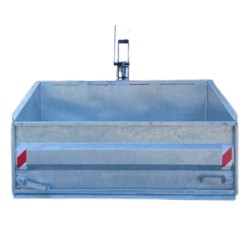 BENNE TÔLE GALVANISÉE 1M avec lame pour motoculture